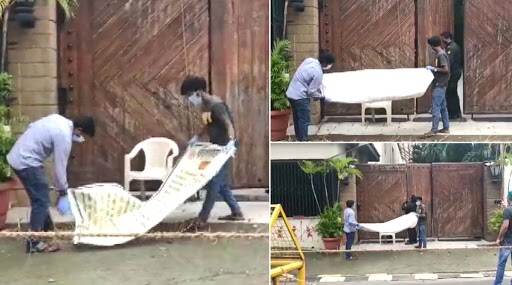 BMC ने अमिताभ बच्चन यांच्या निवासस्थान 'जलसा' बाहेरील पोस्टर हटवले BMC ने अमिताभ बच्चन यांच्या निवासस्थान 'जलसा' बाहेरील पोस्टर हटवले