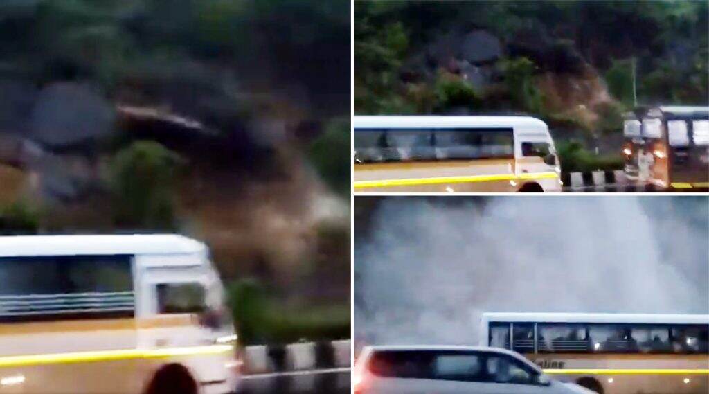 Mumbai Rains: पावसामुळे कांदिवलीच्या पश्चिम एक्सप्रेस हायवेवर दरड कोसळल्याची घटना कॅमेऱ्यात कैद, पाहा Video Mumbai Rains: पावसामुळे कांदिवलीच्या पश्चिम एक्सप्रेस हायवेवर दरड कोसळल्याची घटना कॅमेऱ्यात कैद, पाहा Video