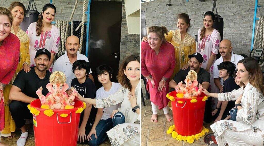 Hrithik Roshan ने घरगुती गणपती बाप्पाचे कुटूंबियांसोबत इको फ्रेंडली पद्धतीने केले विसर्जन, Watch Inside Photos Hrithik Roshan ने घरगुती गणपती बाप्पाचे कुटूंबियांसोबत इको फ्रेंडली पद्धतीने केले विसर्जन, Watch Inside Photos