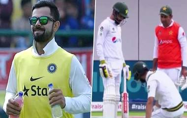 ENG vs PAK 1st Test: पाकिस्तानचा माजी कर्णधार सरफराज अहमदने 12 व खेळाडू म्हणून उचलले बूट; विराट कोहली, एमएस धोनीशी तुलना करत यूजर्सकडून कौतुक