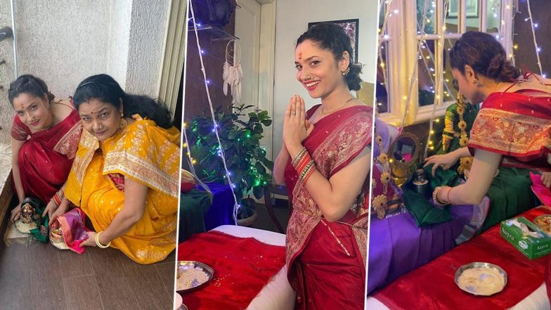 Ankita Lokhande च्या घरी गौराईचे आगमन, आईसोबत करतेय गौरी पूजनाची तयारी, Watch Video