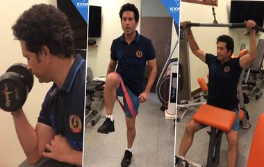 Sachin Tendulkar Hits the Gym: अनलॉक 3 नंतर मास्टर-ब्लास्टर सचिन तेंडुलकरने गाठले Gym, सोशल मीडियावर शेअर केला व्हिडिओ (Watch Video)