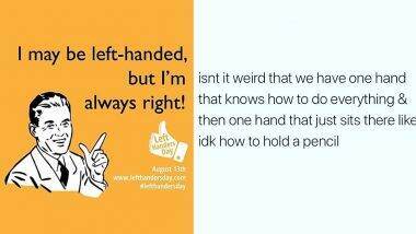 International Left Handers Day 2020 Funny Memes: जागतिक लेफ्ट हॅन्डर्स डे निमित्त सोशल मीडियावर भन्नाट मीम्स व्हायरल!