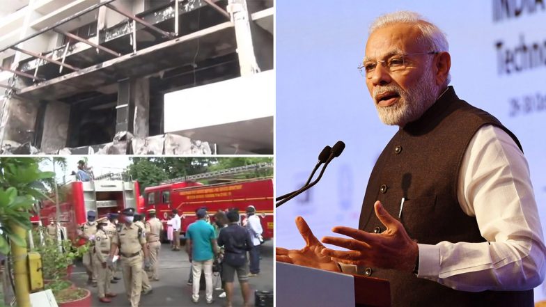 Vijayawada Fire: पंतप्रधान नरेंद्र मोदी यांनी विजयवाडा COVID-19 सेंटर मध्ये आगीच्या दुर्घटनेवर ट्विटच्या माध्यमातून व्यक्त केले दु:ख; See Tweet