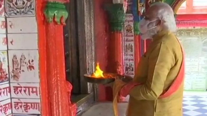 Ayodhya Ram Mandir Bhumi Pujan: हनुमानगढ़ी मंदिर,राम लल्ला मंदिर मध्ये पंतप्रधान नरेंद्र मोदी यांच्या हस्ते पूजा संपन्न