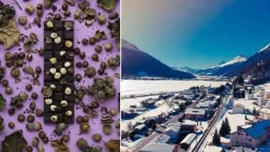 Snowing Chocolate In Switzerland: स्वित्झर्लंडमधील 'ओल्टेन' शहरामध्ये पडला चॉकलेटचा पाऊस; सोशल मीडियावर व्हायरल होतायत 'हे' फोटो