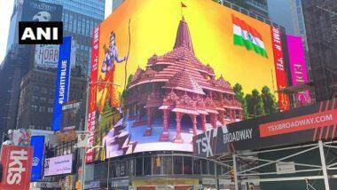 न्यूयॉर्कच्या Times Square च्या बिलबोर्डवरील स्क्रीनवर प्रदर्शित झाले राम मंदिराचे मॉडेल व श्री रामाचे चित्र (Watch Video)