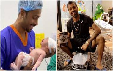 Hardik Pandya's Son Gets Mercedez AMG: हार्दिक पांड्याच्या बाळाला गिफ्ट म्हणून मिळाली मर्सिडीज, इंस्टाग्रामवर केला मुलाच्या नावाचा खुलासा, पाहा Photo