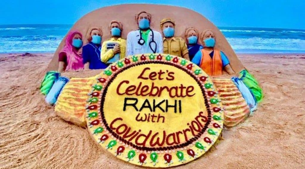 Raksha Bandhan 2020: रक्षाबंधन चे निमित्त साधत सुदर्शन पटनायक यांंनी 'हा' संंदेश देत साकारलं सुंंदर Sand Art Raksha Bandhan 2020: रक्षाबंधन चे निमित्त साधत सुदर्शन पटनायक यांंनी 'हा' संंदेश देत साकारलं सुंंदर Sand Art