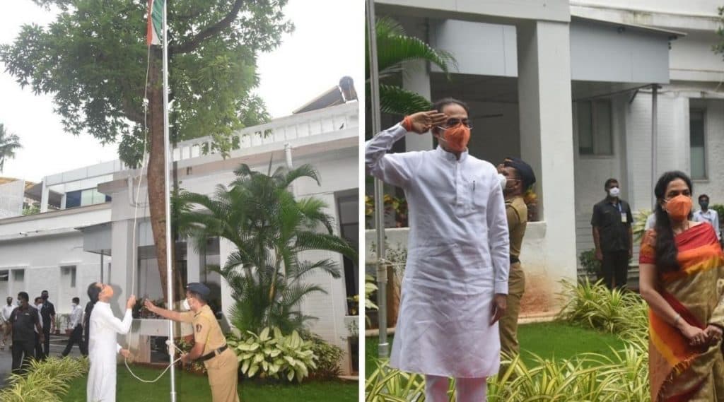 Independence Day 2020: महाराष्ट्राचे मुख्यमंत्री उद्धव ठाकरे यांंच्या हस्ते वर्षा बंंगल्यावर ध्वजारोहण, पहा फोटो Independence Day 2020: महाराष्ट्राचे मुख्यमंत्री उद्धव ठाकरे यांंच्या हस्ते वर्षा बंंगल्यावर ध्वजारोहण, पहा फोटो