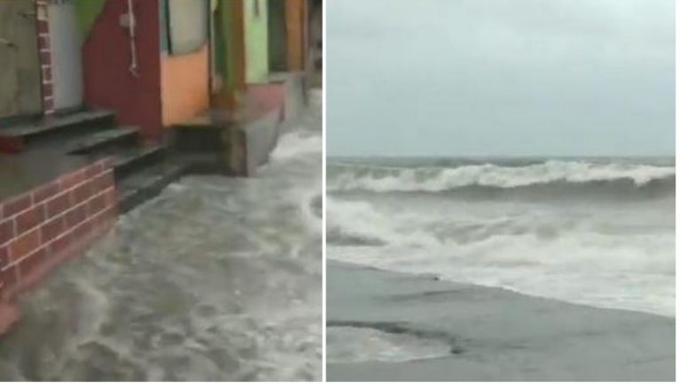 Mumbai High Tide: मुंंबई मध्ये समुद्रात भरतीच्या वेळी उसळल्या उंच लाटा, Bandra येथे किनारालगतच्या घरापर्यंत पोहचले पाणी (Watch Video)