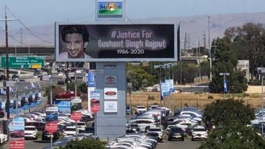 सुशांतच्या आत्महत्येप्रकरणी कॅलिफोर्नियात दिसले अभिनेत्याला न्याय देणारे पोस्टर, परिवाराने सुरु केली ##warriors4ssr चळवळ