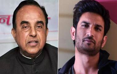 Sushant Singh Rajput Cases: सुशांत सिंह राजपूतवर विषप्रयोग झाल्याने त्याचे शवविच्छेदन जाणीवपूर्वक उशिरा करण्यात आले -  सुब्रमण्यम स्वामी