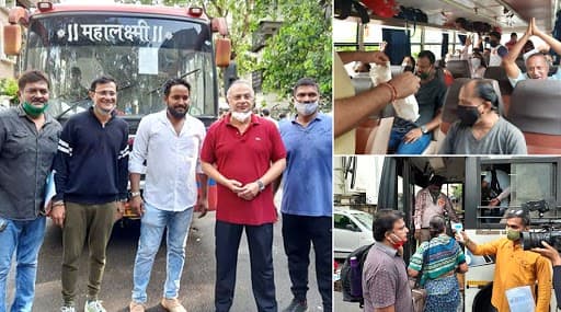 Ganeshotsav 2020 MNS Bus Service: गणेशोत्सवानिमित्त कोकणात जाणाऱ्या चाकरमान्यांसाठी मनसेने आजपासून सुरू केली विशेष बस सेवा Ganeshotsav 2020 MNS Bus Service: गणेशोत्सवानिमित्त कोकणात जाणाऱ्या चाकरमान्यांसाठी मनसेने आजपासून सुरू केली विशेष बस सेवा