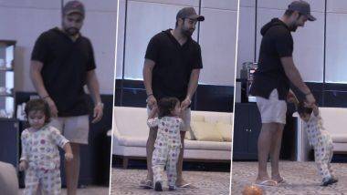 Rohit Sharma's Video with Daughter: रोहित शर्मा चा मुलगी समायरा सोबत खेळतानाचा क्युट व्हिडिओ व्हायरल (Watch Video)