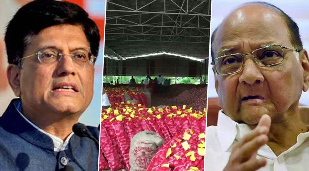 महाराष्ट्र: केंद्र सरकारच्या कांदा निर्यात बंदीवर शेतकरी आक्रमक, सरकारने फेरविचार करावा अशी शरद पवारांची केंद्रीय मंत्री पियुष गोयल यांच्याकडे मागणी महाराष्ट्र: केंद्र सरकारच्या कांदा निर्यात बंदीवर शेतकरी आक्रमक, सरकारने फेरविचार करावा अशी शरद पवारांची केंद्रीय मंत्री पियुष गोयल यांच्याकडे मागणी