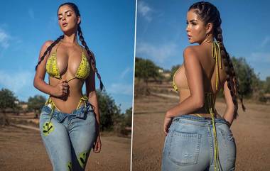 Demi Rose Super Hot Photos: डेमी रोज ने बिकिनी मध्ये Cleavage दाखवत Flaunt केली Bomb फिगर, पाहुन लागेल वेड