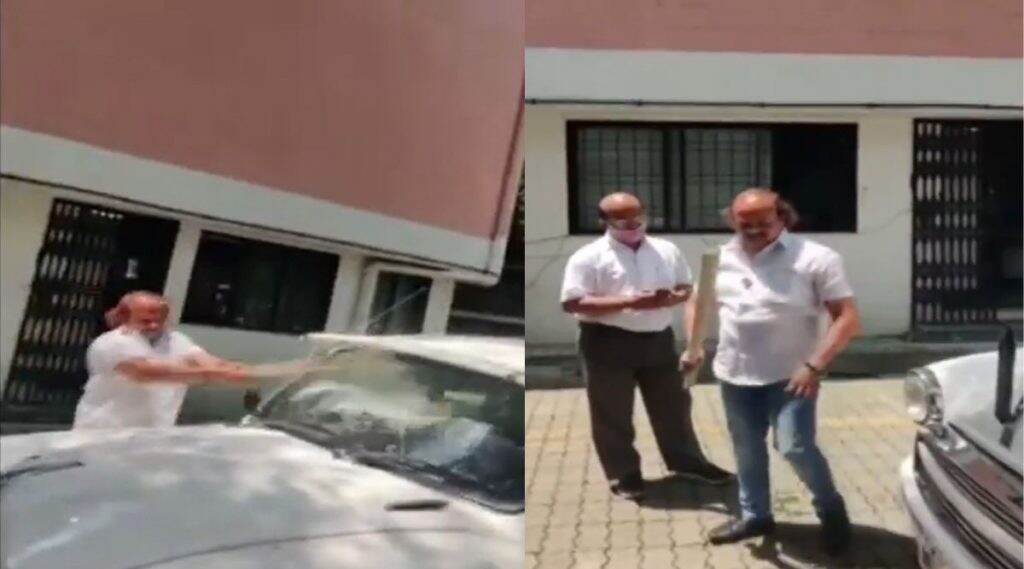 MNS Corporator Vasant More Vandalises the Car: पुण्यात कोरोना विषाणू बाधित नातेवाईकाला रुग्णवाहिका न मिळाल्याने, मनसे नगरसेवक वसंत मोरे यांनी फोडली महापालिका अधिकाऱ्याची गाडी (Watch Video) MNS Corporator Vasant More Vandalises the Car: पुण्यात कोरोना विषाणू बाधित नातेवाईकाला रुग्णवाहिका न मिळाल्याने, मनसे नगरसेवक वसंत मोरे यांनी फोडली महापालिका अधिकाऱ्याची गाडी (Watch Video)