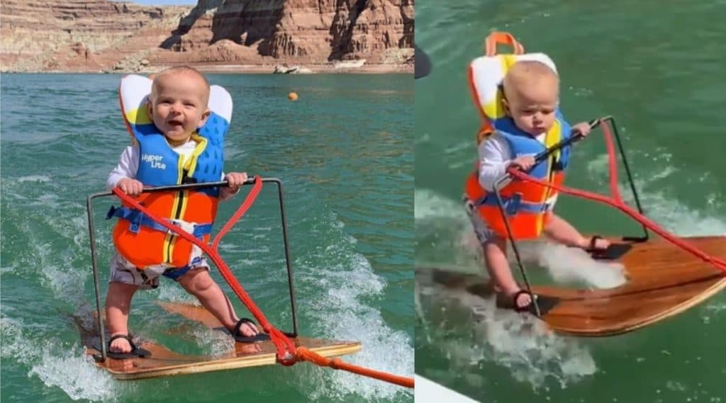 Youngest Person To Do Water Skiing: काय सांगता? 6 महिन्यांच्या बाळाने केले वॉटर स्कीइंग; बनवला विश्वविक्रम (Watch Video) Youngest Person To Do Water Skiing: काय सांगता? 6 महिन्यांच्या बाळाने केले वॉटर स्कीइंग; बनवला विश्वविक्रम (Watch Video)