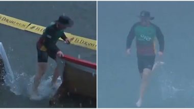 CPL 2020: ऑस्ट्रेलियन क्रिकेटर बेन डंकने पावसामुळे मैदानात जमलेल्या पाण्यात लगावली धाव, पाहून गोंधळलेल्या यूजर्सने दिल्या अशा प्रतिक्रिया (Watch Video)