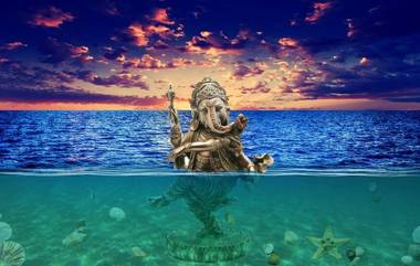 Ganpati Visarjan Dates 2021: दीड ते 10 दिवसांच्या गणपतींचं यंदा पहा कधी होणार विसर्जन