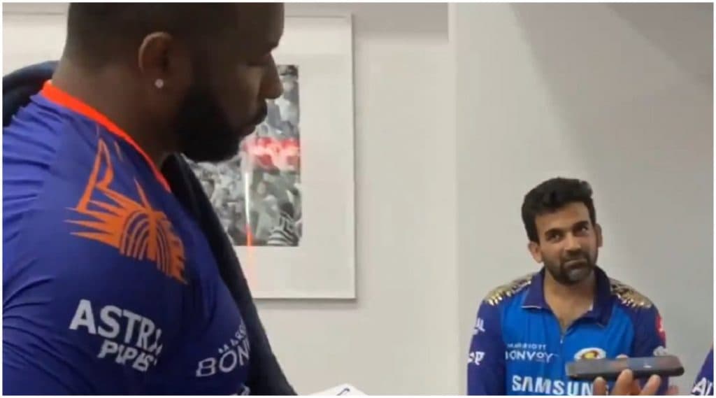 IPL 2020: मुंबई इंडियन्स संघ मालक निता अंबानी यांनी कीरोन पोलार्डला केला फोन, 'या' विशेष कामगिरीबद्दल केलं कौतुक (Watch Video) IPL 2020: मुंबई इंडियन्स संघ मालक निता अंबानी यांनी कीरोन पोलार्डला केला फोन, 'या' विशेष कामगिरीबद्दल केलं कौतुक (Watch Video)