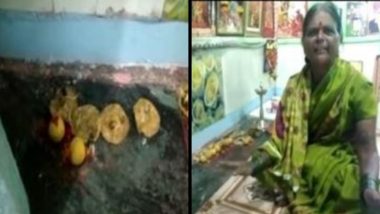 Corona Devi Mandir: सोलापुर च्या बार्शी मध्ये उभारलं कोरोना देवी मंंदिर (Watch Video)