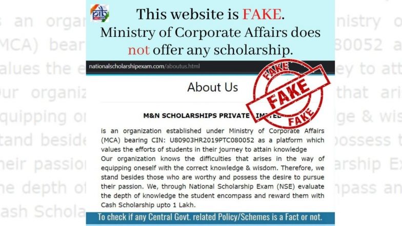 Fact Check: विद्यार्थ्यांना National Scholarship Exam माध्यमातून 1 लाखाची शिष्यवृत्ती मिळणार? PIB ने केला या व्हायरल खोट्या बातमी बद्दल खुलासा
