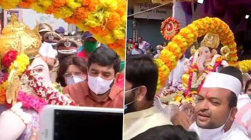 Ganesh Visarjan 2020: पुण्याचे महापौर मुरलीधर मोहोळ यांची शहरातील गणेश विसर्जन सोहळ्याला हजेरी; पहा फोटो Ganesh Visarjan 2020: पुण्याचे महापौर मुरलीधर मोहोळ यांची शहरातील गणेश विसर्जन सोहळ्याला हजेरी; पहा फोटो