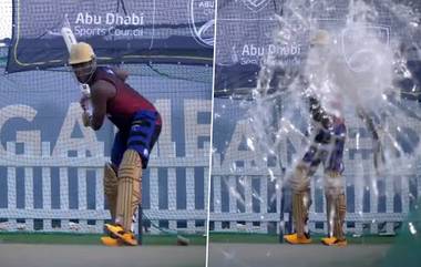 Andre Russell Demolishes A Camera: कोलकाता नाईट रायडर्स संघाचा अष्टपैलू खेळाडू आंद्रे रसेल याने सरावदरम्यान चक्क कॅमेऱ्याच फोडला; पाहा व्हिडिओ