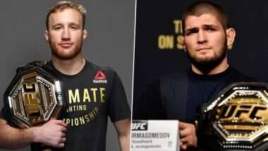 How to Watch Khabib Nurmagomedov vs Justin Gaethje Fight: खाबीब नूरमगोमेदोव आणि जस्टिन गेथजे यांच्या UFC फाईटचे लाईव्ह स्ट्रीमिंग कसे आणि कुठे बघाल? जाणून घ्या