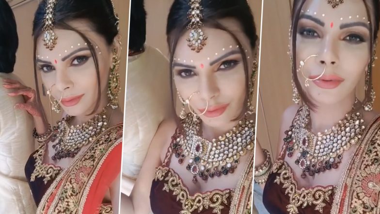 Sherlyn Chopra Getting Married?: पूनम पांडे पाठोपाठ आता शर्लिन चोपड़ा ही अडकणार विवाह बंधनात? पाहा नववधूच्या वेषातील तिचा लूक, Watch Video