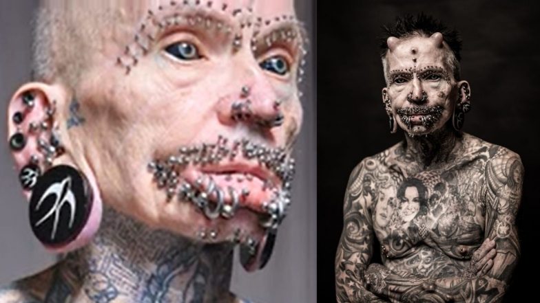 Most Body Modifications: 453 पिअर्सिंग आणि शरीरभर टॅटू असलेल्या Rolf Buchholz ने नाव Guinness World Record मध्ये समाविष्ट, Watch Video