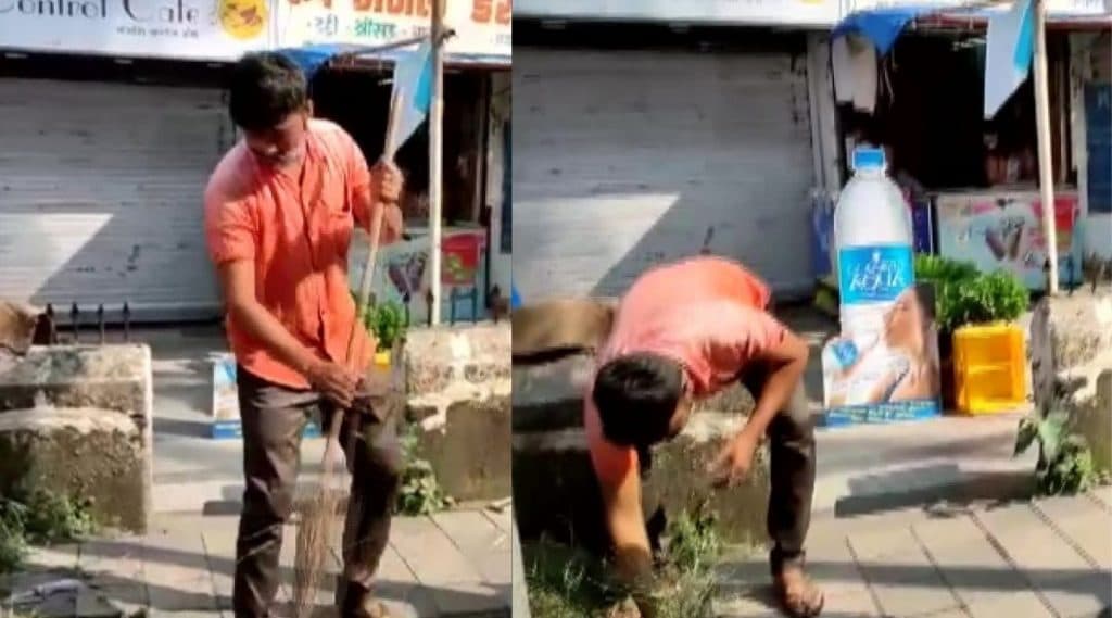 Mumbai: मास्क न घालणाऱ्या लोकांना BMC चा दणका; शहरात झाडू मारण्याची शिक्षा, करवून घेतली स्वच्छताविषयक कामे Mumbai: मास्क न घालणाऱ्या लोकांना BMC चा दणका; शहरात झाडू मारण्याची शिक्षा, करवून घेतली स्वच्छताविषयक कामे