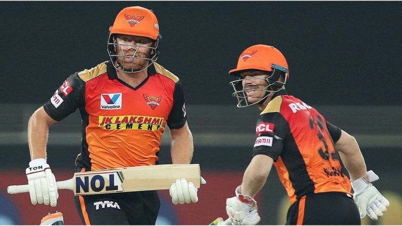 SRH vs KXIP, IPL 2020: डेविड वॉर्नर-जॉनी बेअरस्टोने केली चौकार-षटकारांची बरसात, SRHचे किंग्स इलेव्हन समोर 202 धावांचे आव्हान