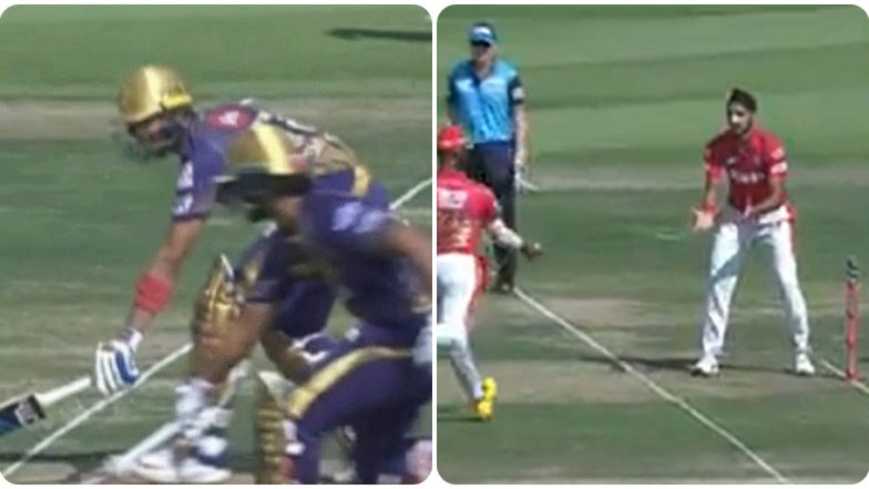 KXIP vs KKR, IPL 2020: हा तर सावळा गोंधळ! KKRच्या नितीश राणाचा रनआऊट पाहून तुम्ही देखील माराल कपाळाला हात (Watch Video)