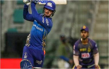 MI vs KKR, IPL 2020: क्विंटन डी कॉकचे दमदार अर्धशतक, MIने नाईट रायडर्सवर 8 विकेट्सने मात करत  लगावला विजयाचा षटकार