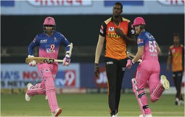 RR vs SRH, IPL 2020: रॉयल्सविरुद्ध सनरायजर्स गोलंदाजांचा हल्ला बोल, राजस्थानचे हैदराबादला विजयासाठी 155 धावांचे लक्ष्य