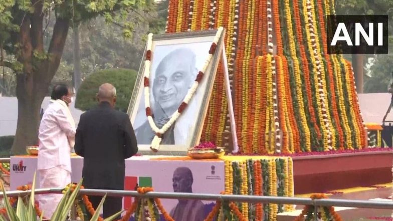 National Unity Day 2020: सरदार वल्लभ भाई पटेल यांच्या जयंती निमित्त राष्ट्रपती रामनाथ कोविंद, पीएम मोदी आणि अमित शहा यांच्यासह 'या' नेत्यांनी वाहिली श्रद्धांजली
