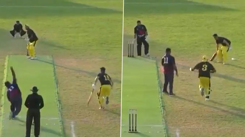 European Cricket: विकेटकीपरच्या हातात होता बॉल आणि स्टंप्स एक इंच दूर, तरीही फलंदाजांनी विचित्र पद्धतीने घेतले 2 रन, पाहा हास्यास्पद Video