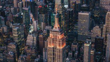 'Happy Diwali From NYC!' दिवाळीनिमित्त अमेरिकेच्या न्यूयॉर्कमधील प्रसिद्ध Empire State Building उजळली केशरी रंगात (View Pic)