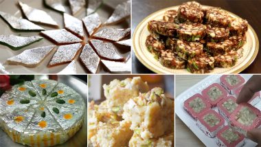 Diwali 2020 Homemade Sweets: दिवाळीत यंदा घरच्या घरी काजू कतली, कलाकंद, खजूर बर्फी यांसारखे पदार्थ बनवून तोंड करा गोड, Watch Recipes