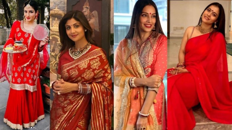 Karwa Chauth 2020: बॉलिवूडमध्ये दिसली 'करवा चौथ'ची धूम; शिल्पा शेट्टी, सोनाली बेंद्रे, काजोल, बिपाशा बसू, रवीना टंडन अशा अभिनेत्रींनी केली पतीच्या दीर्घायुष्यासाठी पूजा (See Photos and Videos)