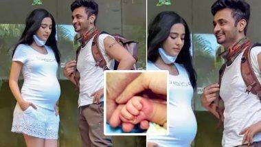 Amrita Rao Baby Boy Name: अमृता राव-आरजे अनमोल आपल्या बाळाची झलक दाखवत सांगितले काय ठेवले मुलाचे नाव