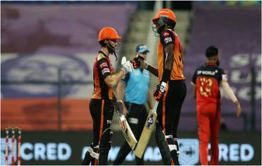 SRH vs RCB, IPL 2020 Eliminator: SRHचा विजयी चौकार! 6 विकेटने विजय मिळवत क्वालिफायर-2 मध्ये मिळवला प्रवेश, RCBच्या प्रवासाला लागला ब्रेक