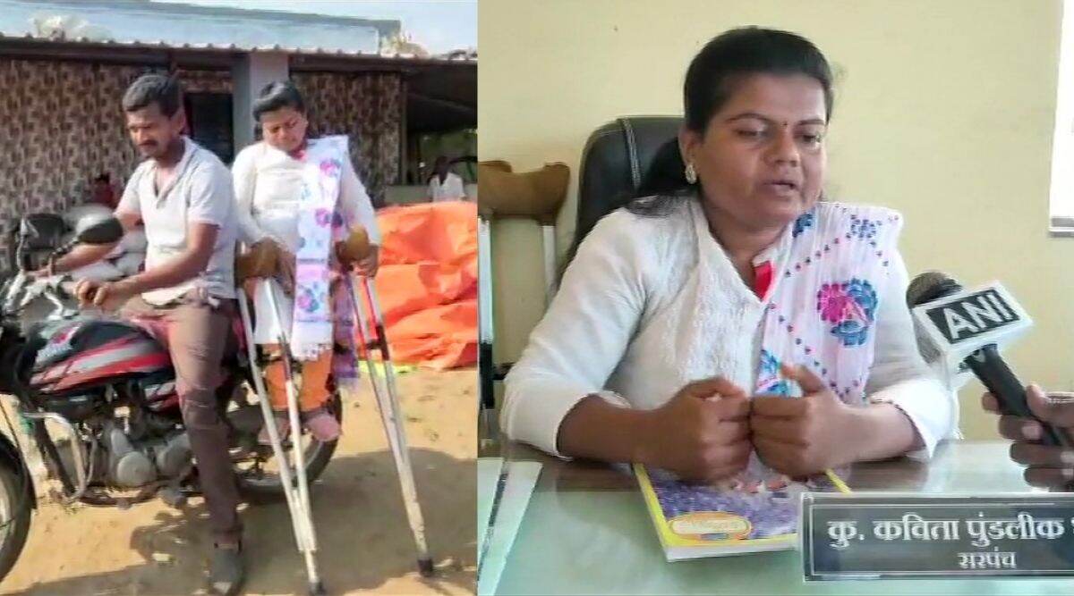 आकांक्षा पुढती जिथे गगन ठेंगणे; 'दिव्यांग' पणावर मात करून नाशिक मध्ये  कविता भोंडवे  सांभाळत आहेत 2 गावांचे सरपंच पद