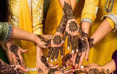 Karwa Chauth 2020 Arabic Mehndi Designs : करवा चौथच्या दिवशी हातावर काढा 'या' सोप्या आणि आकर्षक अरेबिक मेहंदी डिजाईन 