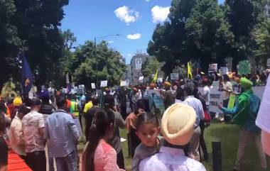 Protest Against Indian Farm Laws at MCG: शेतकरी आंदोलनाचे लोण ऑस्ट्रेलियापर्यंत, MCG बाहेर कृषि कायद्याविरोधात शेतकर्‍यांना पाठींबा देत समर्थकांची पोस्टरबाजी (Watch Video)