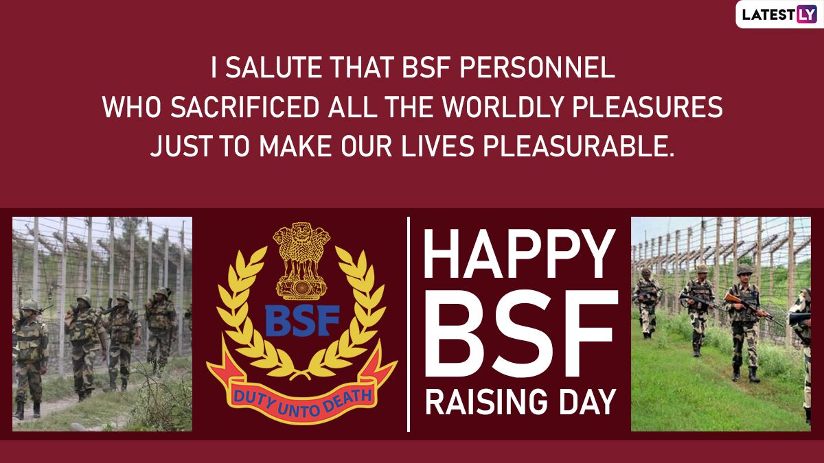 BSF Raising Day 2020 बीएसएफ च्या 56 व्या स्थापना दिना निमित्त HD