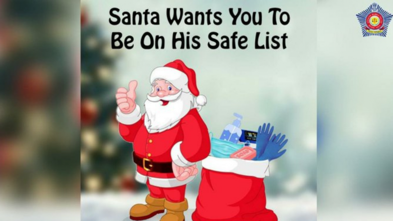 Christmas 2020: तुमची सुरक्षा हेच Santa चे सिक्रेट म्हणत मुंबई पोलिसांनी दिल्या खास अंदाजात नाताळच्या शुभेच्छा